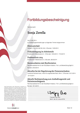 Fortbildungen 2014